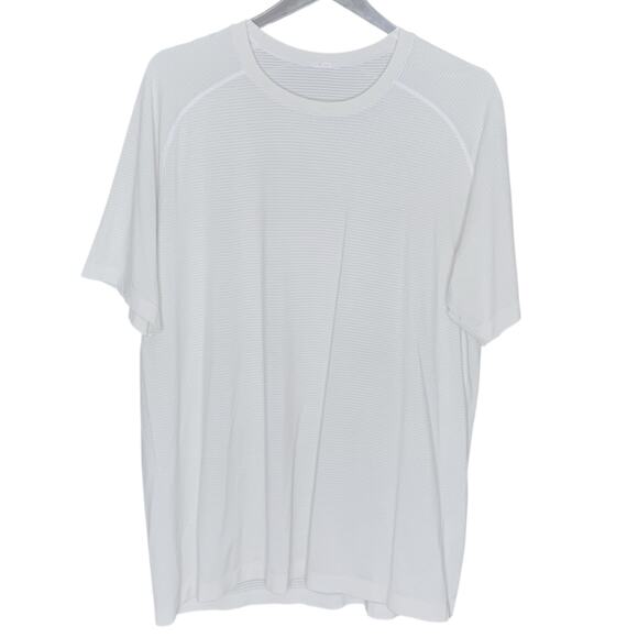 Lululemon XL Mens Metal Vent Tech Short Sleeve Shirt Gray *Discolored - Picture 1 of 8